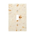 thumbnail image 1 of KLL Pita Tortilla Pattern Electrical Outlet Covers, 3" x 5" 1 Pack Electric Receptacle Plug Covers for Decorator Receptacle Outlet & Switch-Style T, 1 of 6