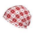 thumbnail image 1 of KLL Plaid Heart Winter Fall Beanie Knit Hats for Men & Women - Warm & Soft Stylish Toboggan Caps for Cold Weather, 1 of 6
