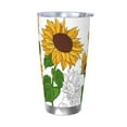 thumbnail image 1 of KLL Plump Sunflower And Sketch Print 40oz Stainless Steel Insulated Car Cup with Spillproof Lid - Keep Your Drink Hot or Cold on the Go-Without Straw, 1 of 8
