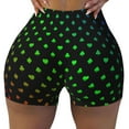 KLL Poker Shapes Pattern Workout Shorts for Women Scrunch Short Gym