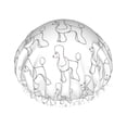thumbnail image 1 of KLL Poodle Dog Pattern Shower Cap & Bath Cap for Women,Reversible Oversized Waterproof Shower Caps for all Hair Lengths,Elastic Reusable Bathing Hair Cap, 1 of 6