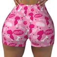 thumbnail image 1 of KLL Poodle Dog Pattern Workout Shorts for Women Scrunch Short Gym Yoga Running Sport Active Exercise Fitness Shorts, 1 of 8