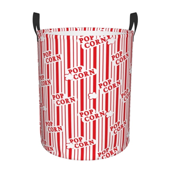 KLL Popcorn 1 Waterproof Foldable Laundry Hamper Bucket with Handles for Storage Bin,Kids Room,Home Organizer (Medium )