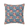 thumbnail image 1 of KLL Popcorn On Blue Lines Decorative Throw Pillow Covers Velvet Soft for Couch Sofa Bedroom Living Room Outdoor (No pillow core)- 20"x20", 1 of 5