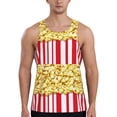 thumbnail image 1 of KLL Popcorn Print Men's Muscle Gym Workout Stringer Tank Tops Bodybuilding Fitness T-Shirts Tank Tops Men-X-Large, 1 of 7