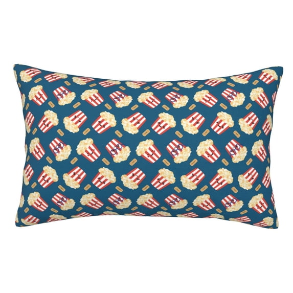 KLL Popcorn With Glasses Pillow Covers Envelope Closure,Super Soft and Cozy Fuzzy Fleece Pillow Case Cover (No pillow core)