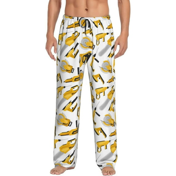 KLL Power Tools Mens Pajama Pants for Men,Mens Lounge Pants,Funny Gifts for Men,Men's Pajama Bottoms-XX-Large