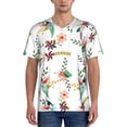 thumbnail image 1 of KLL Pretty Floral With Leaves for Men's Baseball Shirts,Short Sleeve Casual Shirts Button Down Shirt for Men Beach Summer Wedding Shirt-X-Large, 1 of 7