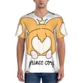 thumbnail image 1 of KLL Prince Corgi Dog for Men's Baseball Shirts,Short Sleeve Casual Shirts Button Down Shirt for Men Beach Summer Wedding Shirt-Small, 1 of 7