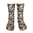 thumbnail image 1 of KLL Pug Print Womens Crew Socks Athletic Middle Tube Long Socks Novelty Socks Gifts For Men, 1 of 7