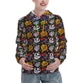 thumbnail image 1 of KLL Pumpkin And Flying Bat for Womens Pullover Hoodie with Pocket Hooded Long Sleeve Shirts Sweatshirt for Women-X-Large, 1 of 7