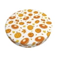 thumbnail image 1 of KLL Pumpkin Maple Leaves Round Bar Chair Cushion Cover ,Bar Stool Protector with Elastic, Soft Washable, 1 of 6
