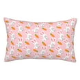 thumbnail image 1 of KLL Rabbit And Carrot Pillow Covers Envelope Closure,Super Soft and Cozy Fuzzy Fleece Pillow Case Cover (No pillow core） 20"x30", 1 of 5