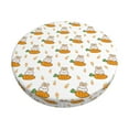 thumbnail image 1 of KLL Rabbit And Carrot Round Bar Chair Cushion Cover ,Bar Stool Protector with Elastic, Soft Washable, 1 of 6
