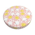thumbnail image 1 of KLL Rabbit And Chick Round Bar Chair Cushion Cover 13 inch ,Bar Stool Protector with Elastic, Soft Washable, 1 of 6