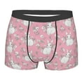 thumbnail image 1 of KLL Rabbit And Flower Men's Cotton Boxer Briefs Underwear-Small, 1 of 8