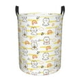 thumbnail image 1 of KLL Rabbit And Milk Tea Waterproof Foldable Laundry Hamper Bucket with Handles for Storage Bin,Kids Room,Home Organizer (Small ), 1 of 7