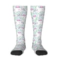 thumbnail image 1 of KLL Rabbit Back View Print Cool Socks Men's Women's Crew Socks Funny Crazy Novelty Stockings, 1 of 6