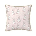 thumbnail image 1 of KLL Rabbit Decorative Throw Pillow Covers Velvet Soft for Couch Sofa Bedroom Living Room Outdoor (No pillow core)- 20"x20", 1 of 5