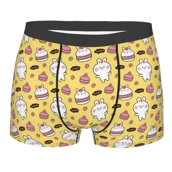 KLL Rabbit Hunger Men's Cotton Boxer Briefs Underwear-X-Large