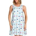 thumbnail image 1 of KLL Rabbit In The Rain Pattern Womens Summer Dresses 2025,Loose Round Neck Sleeveless Sundresses Tank Dresses with Pockets, 1 of 7