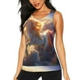 thumbnail image 1 of KLL Rainbow Cloud White Horse Print Womens Tank Top Sleeveless Workout Tops Athletic Running Shirts Yoga Gym Clothes-X-Large, 1 of 7