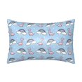 thumbnail image 1 of KLL Rainbow Dinosaur Pattern Silk Pillowcase for Hair and Skin Standard Size 20"X 30" Soft Breathable Pillow Covers for Sleeping, 1 of 6