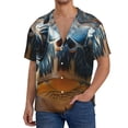 thumbnail image 1 of KLL Realistic Cute Sea Turtle Print Men's Shirt Short Sleeve Button Down Summer Cuba Beach Shirts- 3X-Large, 1 of 5