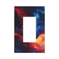 thumbnail image 1 of KLL Red And Blue Fire Wolf Pattern Electrical Outlet Covers, 3" x 5" 1 Pack Electric Receptacle Plug Covers for Decorator Receptacle Outlet & Switch-Style U, 1 of 6
