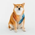 thumbnail image 1 of KLL Red And Blue Waves Dog Bandanas,Triangle Reversible Pet Scarf for Small Medium Large and Extra Large Dogs-Medium, 1 of 4