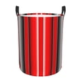 thumbnail image 1 of KLL Red Black and White Serape Blanket Stripes Waterproof Foldable Laundry Hamper Bucket with Handles for Storage Bin,Kids Room,Home Organizer-Small, 1 of 8