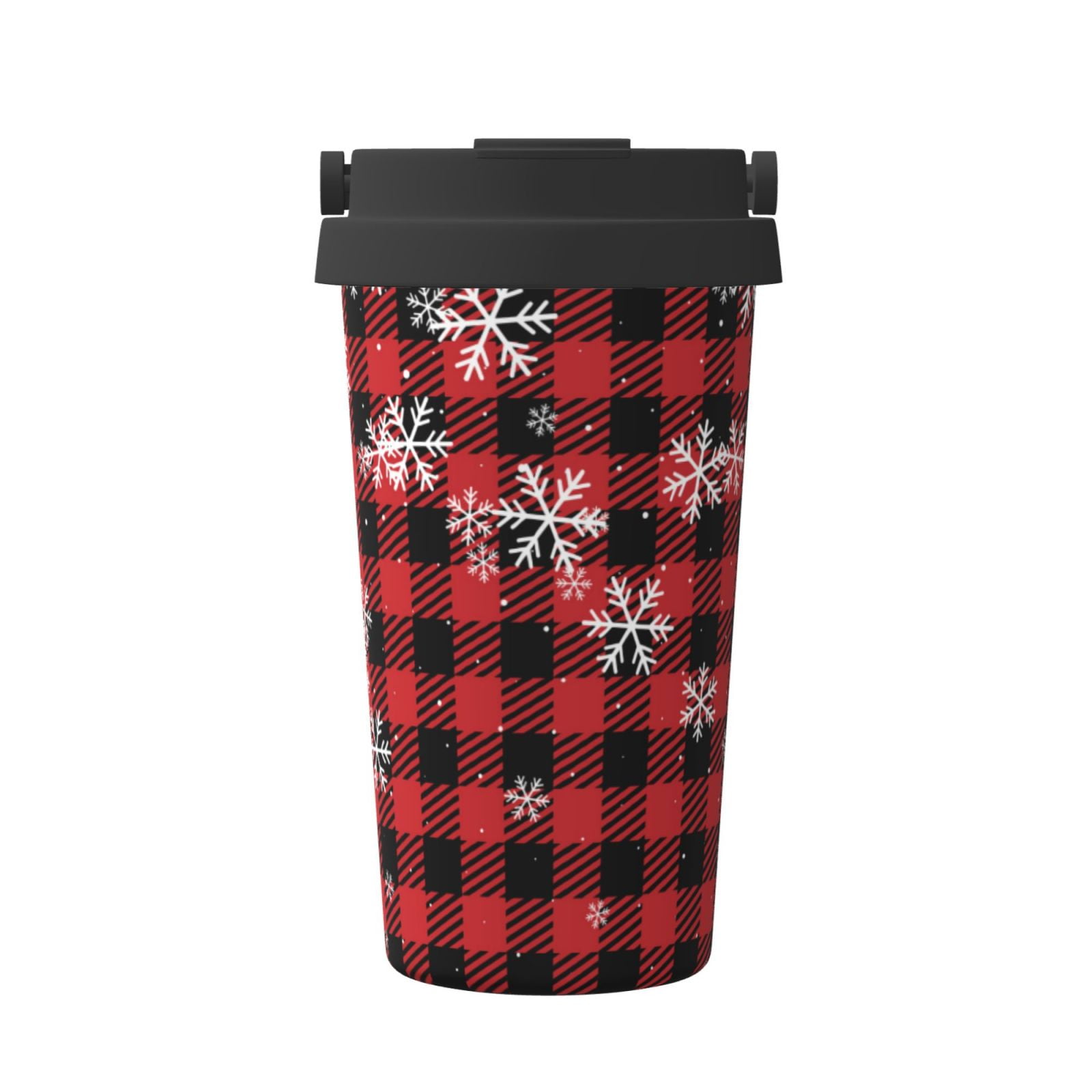Red Plaid Plaid Coffee Thermos Vtg ALADDIN Brand Red Tartan Plaid
