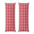 thumbnail image 1 of KLL Red Checkboard Pattern Long Body Pillow Cover,20x60 Body Pillow Cases,Soft Brushed Microfiber Invisible Zipper Design-Pillow core not included, 1 of 7