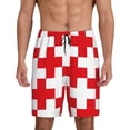 thumbnail image 1 of KLL Red Cross 1 for Men's 1-Pack Shorts,Sleep Pajama Shorts for Men Soft Pj Shorts Men's Pajama Bottoms Sleepwear -3X-Large, 1 of 7
