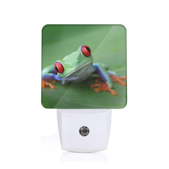 KLL Red-Eyed Tree Frog-1 for Night Lights,Auto Sensor Night Lamp Plug in Night Light with Dusk-to-Dawn Light Sensor LED Nightlightfor Adults & Kids Room/Bedroom/Hallway