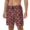 thumbnail image 1 of KLL Red Floral for Mens Swim Trunks Quick Dry Swim Shorts with Built-in Compression Liner Funny Swimwear Bathing Suits-Medium, 1 of 6