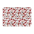 thumbnail image 1 of KLL Red Food Print Front Door Mat Indoor Outdoor Entrance, Non-Slip Mat All-Weather Doormat Indoor Outdoor Rug Patio Porch Entryway Mat, 23.6''x15.7'', 1 of 7