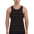 thumbnail image 1 of KLL Red Poker Print Men's Muscle Gym Workout Stringer Tank Tops Bodybuilding Fitness T-Shirts Tank Tops Men-Large, 1 of 7