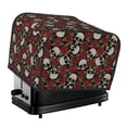 thumbnail image 1 of KLL Red Rose Skull Print 4 Slice Toaster Dust Covers Kitchen Small Appliance Cover with 2 Pockets,Can hold Jam Spreader Knife & Toaster Tongs (12.4 x 10.6 x 8.2), 1 of 6
