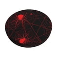 thumbnail image 1 of KLL Red Spider On The Web Round Bar Chair Cushion Cover 14 inch ,Bar Stool Protector with Elastic, Soft Washable, 1 of 6