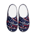 thumbnail image 1 of KLL Red White Blue Fireworks 1 Pattern Adult Unisex Cozy Slippers,Fuzzy Slip-on Slippers TPR Sole Slippers Comfort Plush Home Footwear for Indoor & Outdoor-46/47, 1 of 7