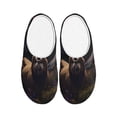 thumbnail image 1 of KLL Regal Stag In Forest Pattern Adult Unisex Cozy Slippers,Fuzzy Slip-on Slippers TPR Sole Slippers Comfort Plush Home Footwear for Indoor & Outdoor-35/36, 1 of 7