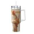 thumbnail image 1 of KLL Relaxing Cat With Tea Print 40oz Stainless Steel Insulated Car Cup Coffee Mug with Spillproof Lid - Keep Your Drink Hot or Cold on the Go, 1 of 8
