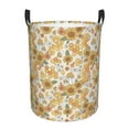 thumbnail image 1 of KLL Retro 70s 60s Flower Waterproof Foldable Laundry Hamper Bucket with Handles for Storage Bin,Kids Room,Home Organizer (Medium ), 1 of 7