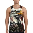 thumbnail image 1 of KLL Retro American Eagle A Print Men's Muscle Gym Workout Stringer Tank Tops Bodybuilding Fitness T-Shirts Tank Tops Men-Large, 1 of 7