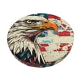 thumbnail image 1 of KLL Retro American Eagle Round Bar Chair Cushion Cover 14 inch ,Bar Stool Protector with Elastic, Soft Washable, 1 of 6