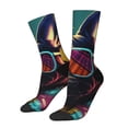 thumbnail image 1 of KLL Retro Bulldog Sunglasses Print Cool Socks Men's Women's Crew Socks Funny Crazy Novelty Stockings, 1 of 6