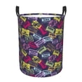 thumbnail image 1 of KLL Retro Cassette Music Waterproof Foldable Laundry Hamper Bucket with Handles for Storage Bin,Kids Room,Home Organizer (Small ), 1 of 7