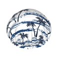 thumbnail image 1 of KLL Retro Coconut Tree Pattern Shower Cap & Bath Cap for Women,Reversible Oversized Waterproof Shower Caps for all Hair Lengths,Elastic Reusable Bathing Hair Cap, 1 of 6