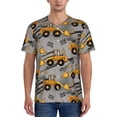 thumbnail image 1 of KLL Retro Excavator for Men's Baseball Shirts,Short Sleeve Casual Shirts Button Down Shirt for Men Beach Summer Wedding Shirt-4X-Large, 1 of 7